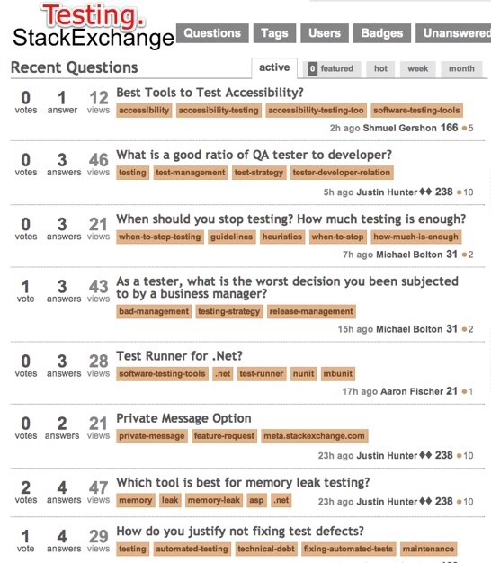 1TestingStackExchangerecentqs-1