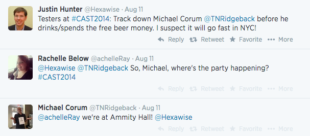 Hexawise buys the beers cast 2014 twitter conversation