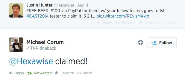 Hexawise buys the beers cast 2014 twitter