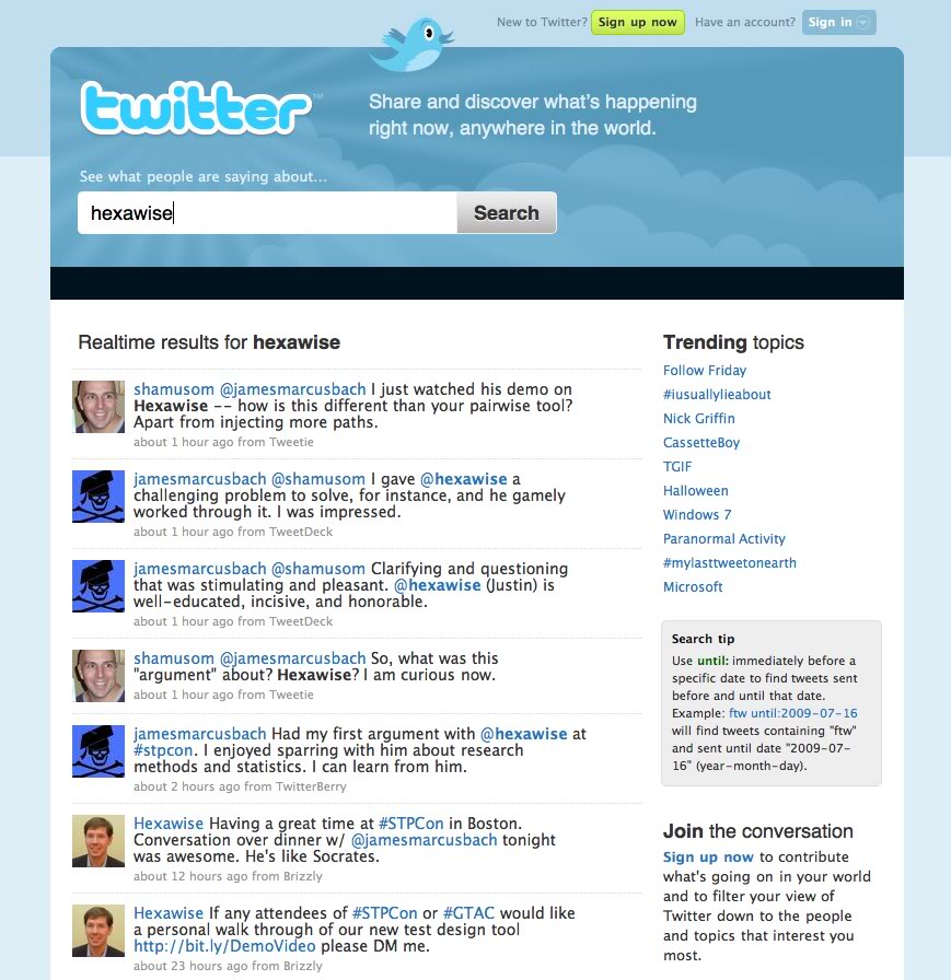 TwitterHexawiseresults-Oct232009