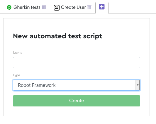 Creating a new Robot Framework script